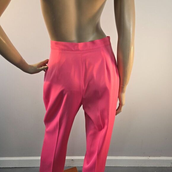 Mary McFadden Collection Dress Pants Womens Sz 8 Pink Vtg 90s Y2K High Waisted - Picture 9 of 12
